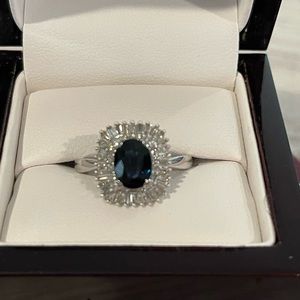 Helzberg Limited Edition Diamond and Sapphire Ring!